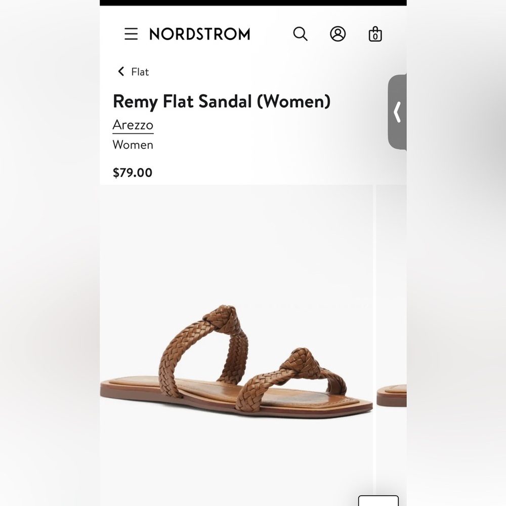 Arezzo Women's Brown Braided Knot Sandals